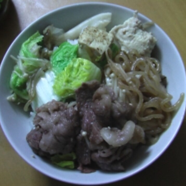 お手軽だけどおいしい！　すき焼き丼